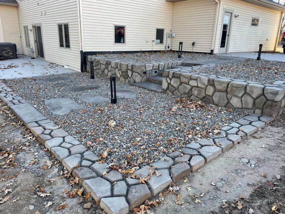 Carved Concrete Retaining Walls  for STAMPEDE Vertical Concrete in Isanti, Minnesota