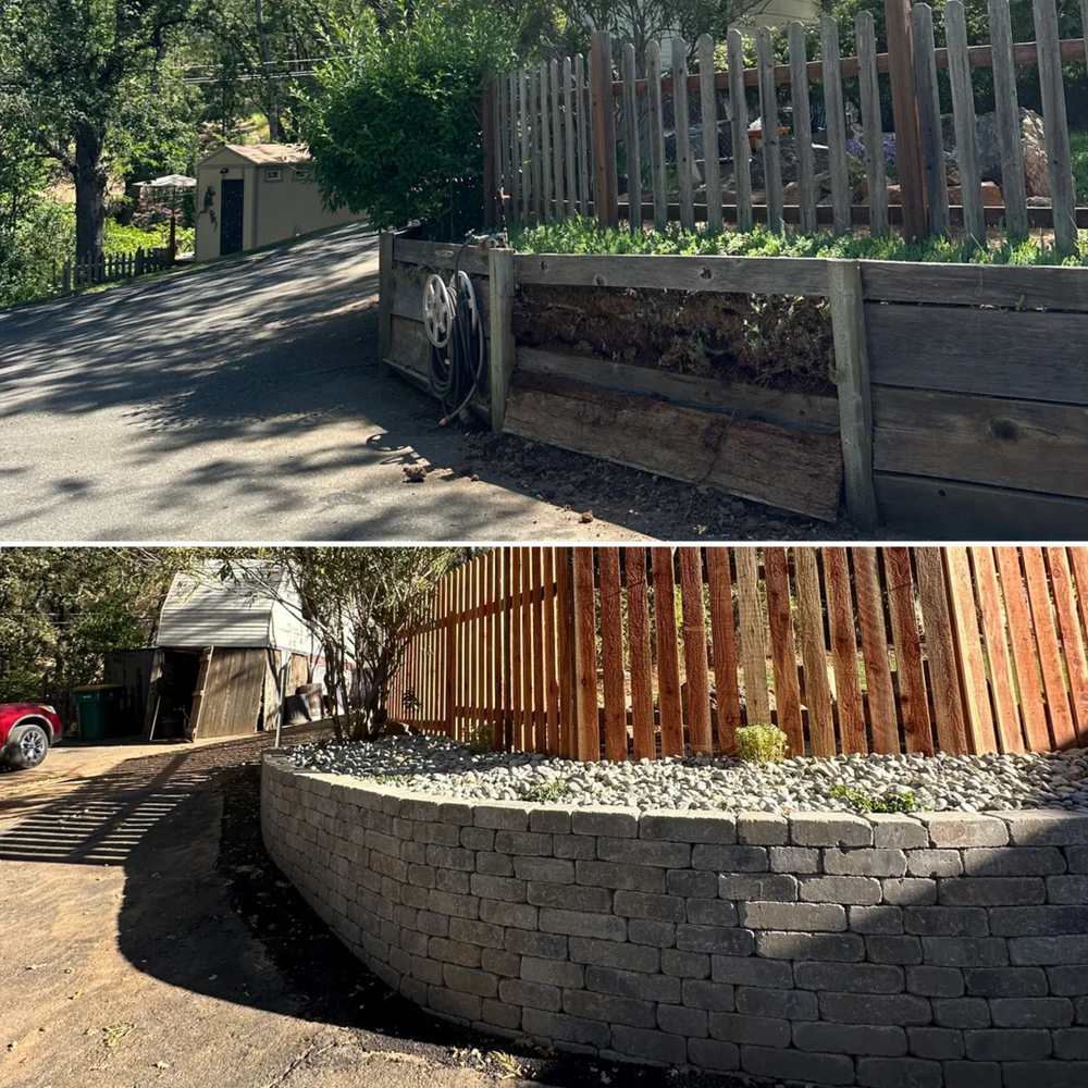 “Before & After” for Diamond Landscape & Hardscape in Diamond Springs, CA