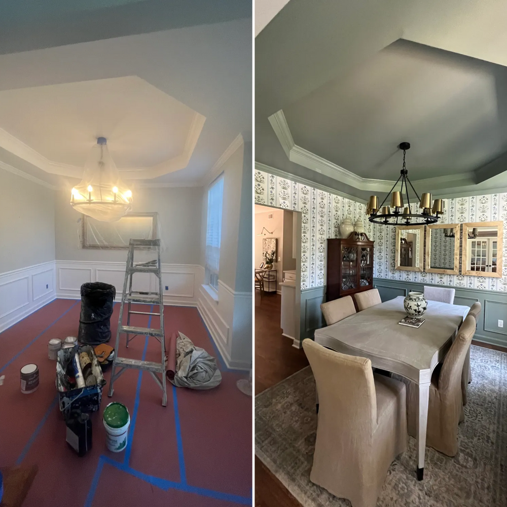 Before and after painting  for Palmetto Quality Painting Services in  Charleston, South Carolina