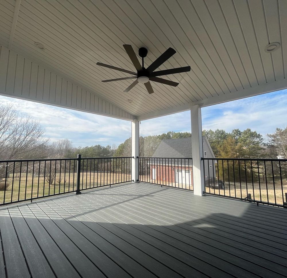 Transform your outdoor space with our Porch Builds service, offering custom designs and expert craftsmanship to enhance your home's aesthetics and functionality for a perfect blend of style and comfort. for Hughes Builders LLC in Greensboro, NC