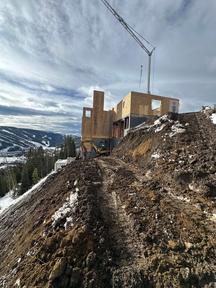 Dirt Work for R&H Homes in Bozeman, MT