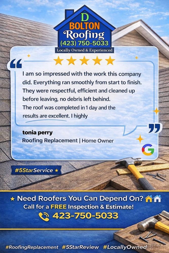 All Photos for D Bolton Roofing in Dayton, TN