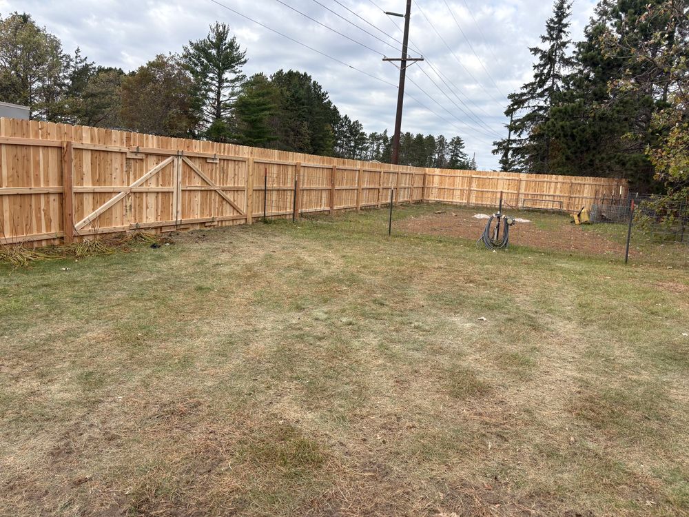 Enhance your property's privacy and curb appeal with our expert fence installations. The fence provides security, beauty, and durability that complements any landscape design seamlessly while meeting all homeowner needs. for BRO Property Services in Bemidji, MN