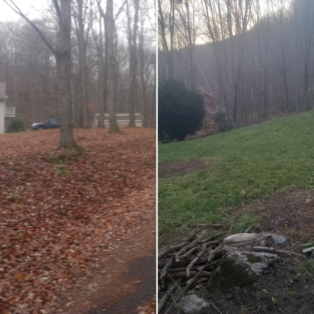 Our Fall and Spring Clean Up service includes raking leaves, removing debris, trimming bushes, and preparing your lawn for the changing seasons to maintain a beautiful landscape year-round. for K Brown's Property Maintenance in Pittsfield, MA