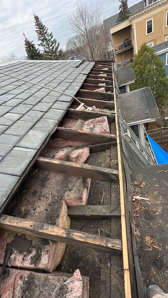 Slate Roofing repairs and replacements for All For U Roofing & Masonry in Boston, MA