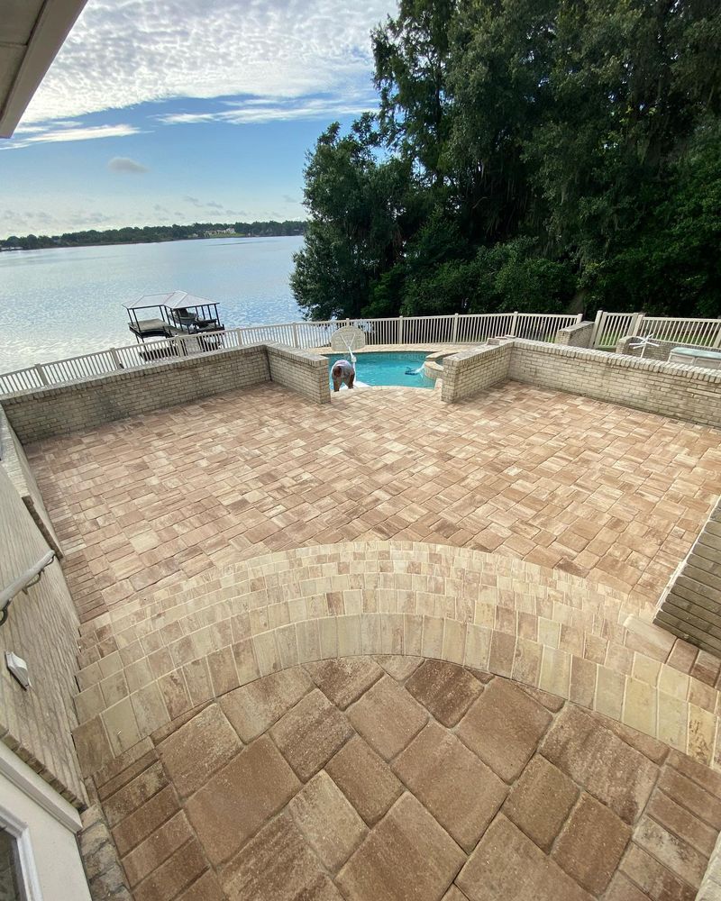 Exterior Renovations for Fafa's Omega Brick Pavers in Lakeland, FL