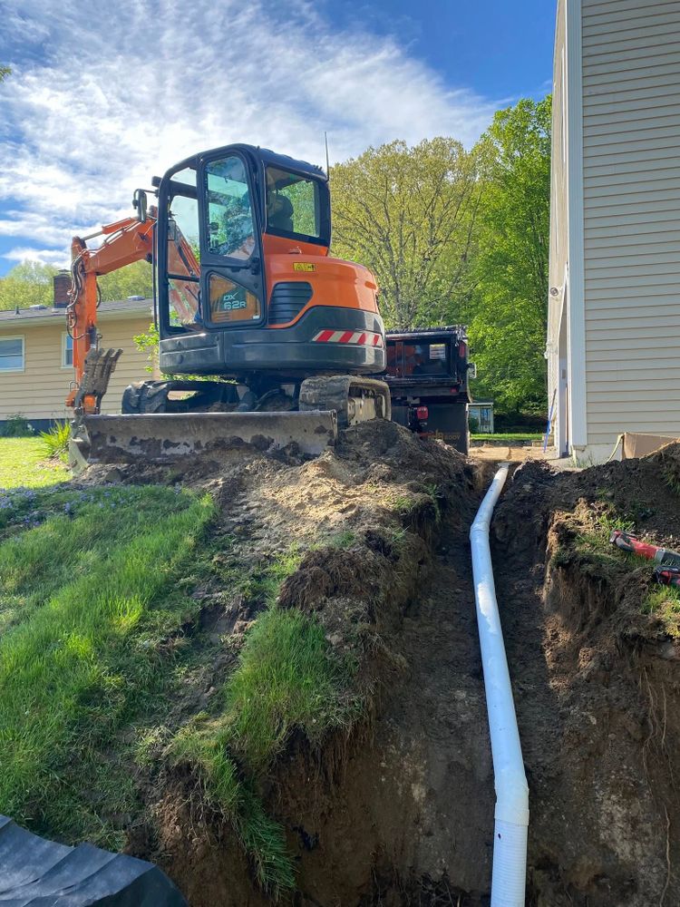 Our Trenching service provides precise and efficient excavation for utilities installation, drainage solutions, or landscape projects, ensuring minimal disruption to your property while meeting all safety and regulatory standards. for Davis Services LLC in Bethany, CT
