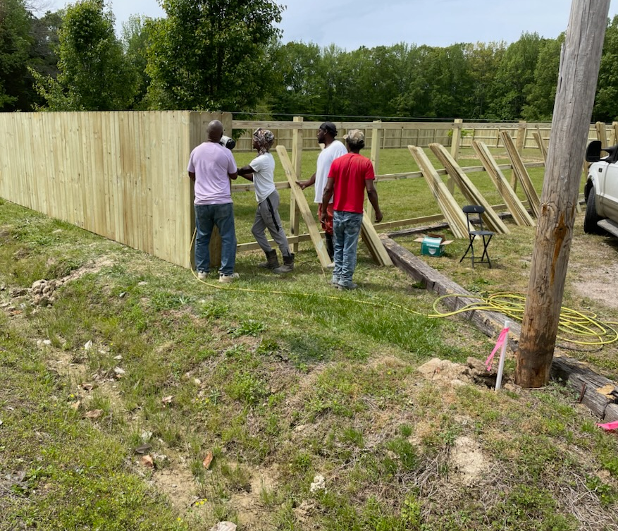 Fence Installation for West Tennessee Lumber in Adamsville, TN