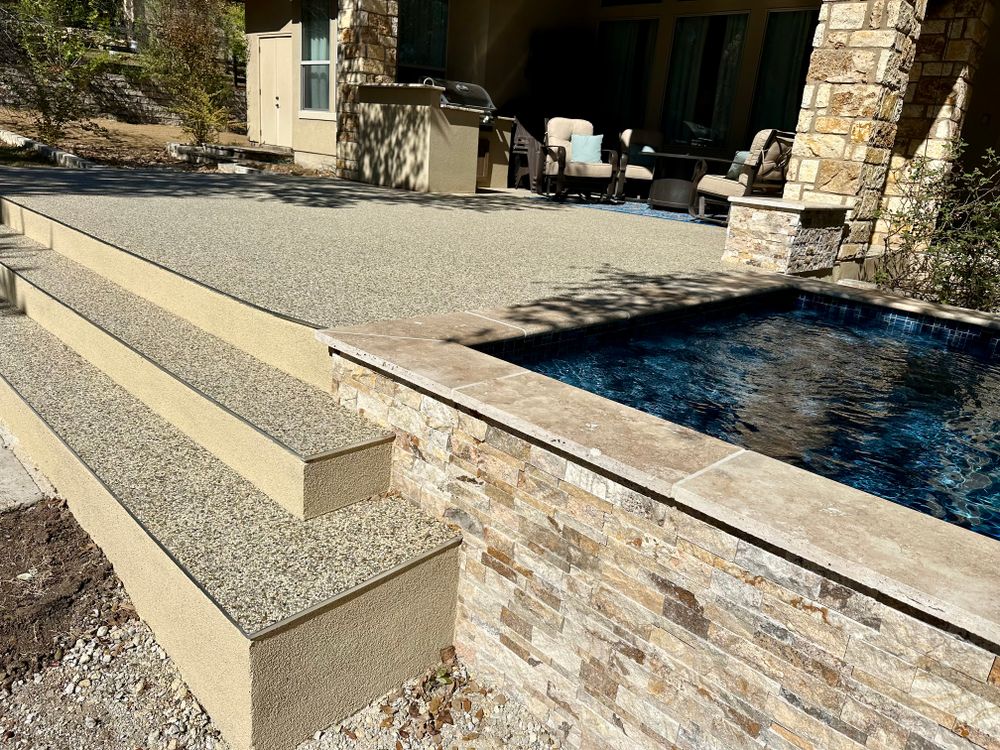 Pool Decks for TEX STONE Resin & Epoxy Coatings in Schertz, TX