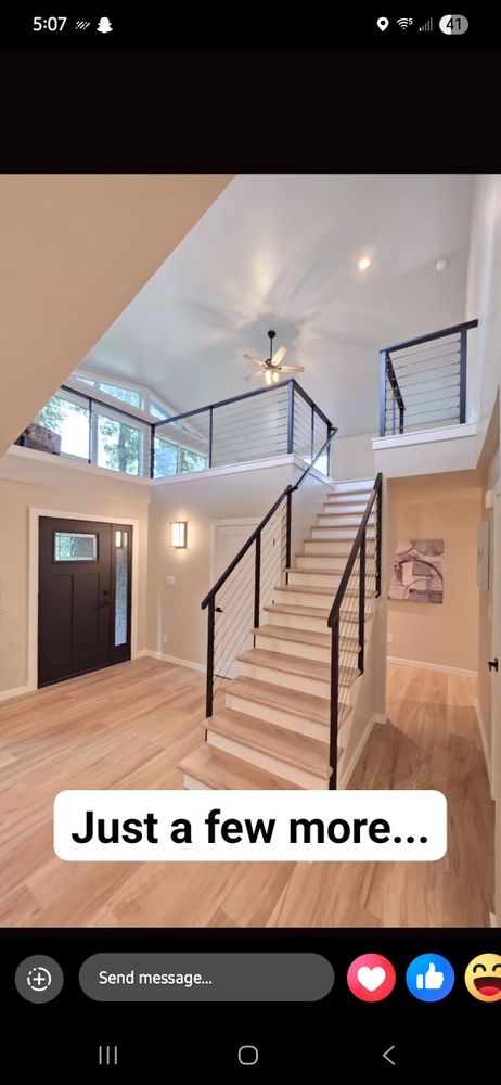 Interior Railing  for Timber Concepts  in Abrams, WI