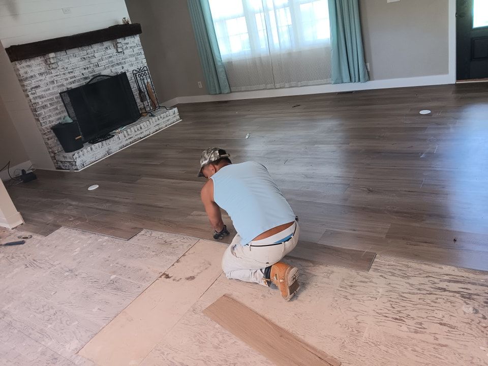 Subfloor repair and Beam Shoring for Dead Tree General Contracting in Carbondale, Illinois