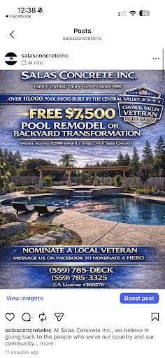 CONCRETE REPAIR & SLAB for Salas Concrete in Fresno, CA