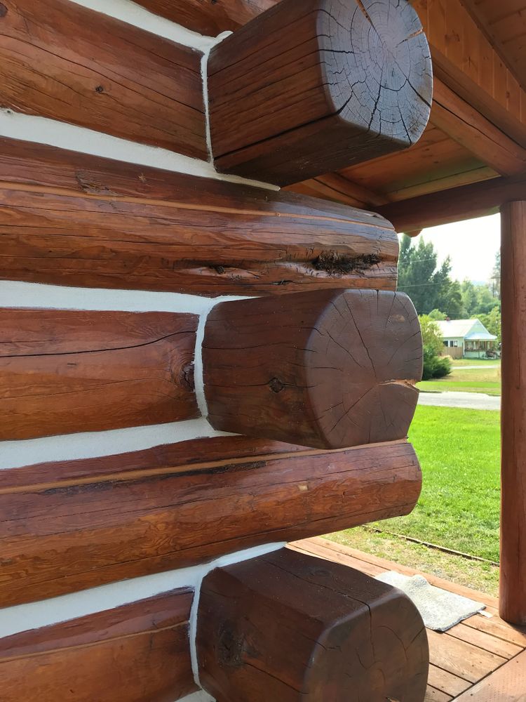 Log Home Chinking for Chewelah Painting in Spokane, WA