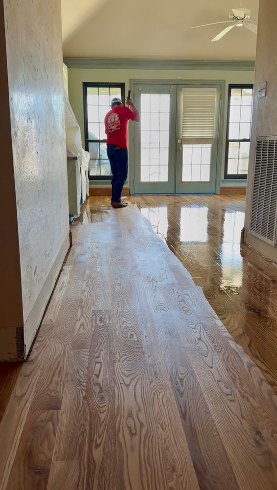 Our Sand and Finish service revitalizes your hardwood floors, restoring their natural beauty. We carefully sand away imperfections and apply a durable finish, enhancing both appearance and longevity for a stunning result. for Imperial Wood & Epoxy Flooring in Houston, TX