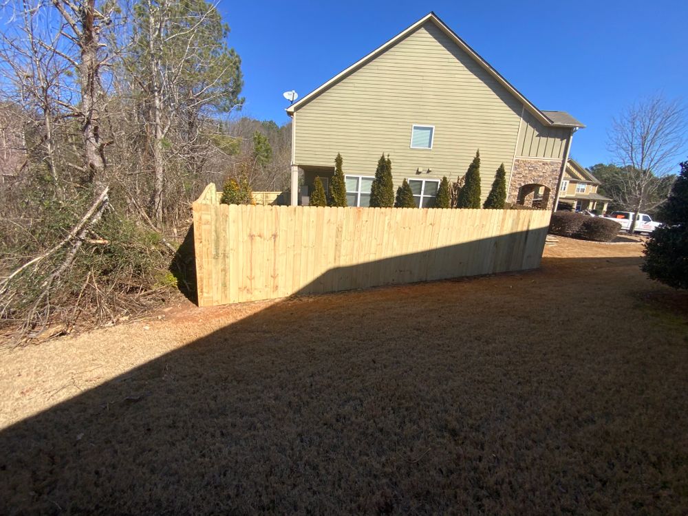 Fence work for Compadres Concrete in Griffin, GA