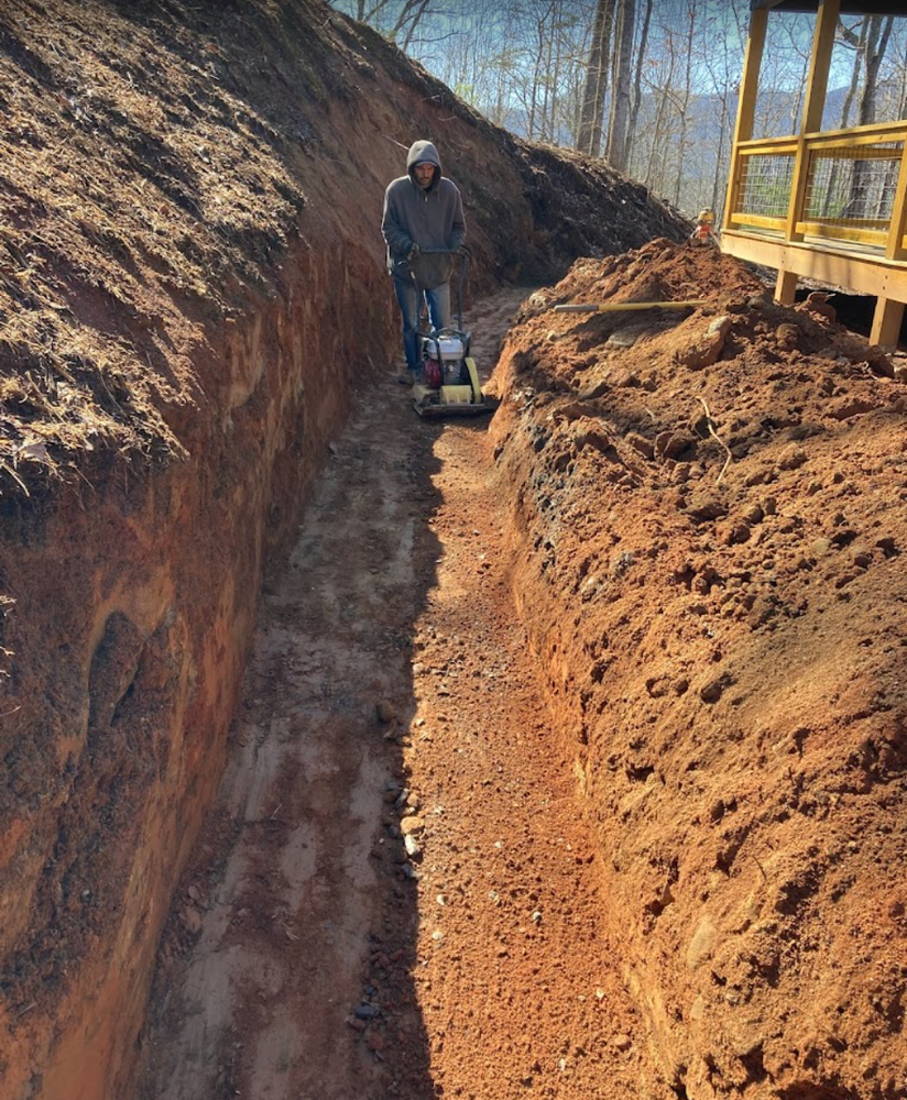 Grading for Gibson Grade Works in Towns County, GA