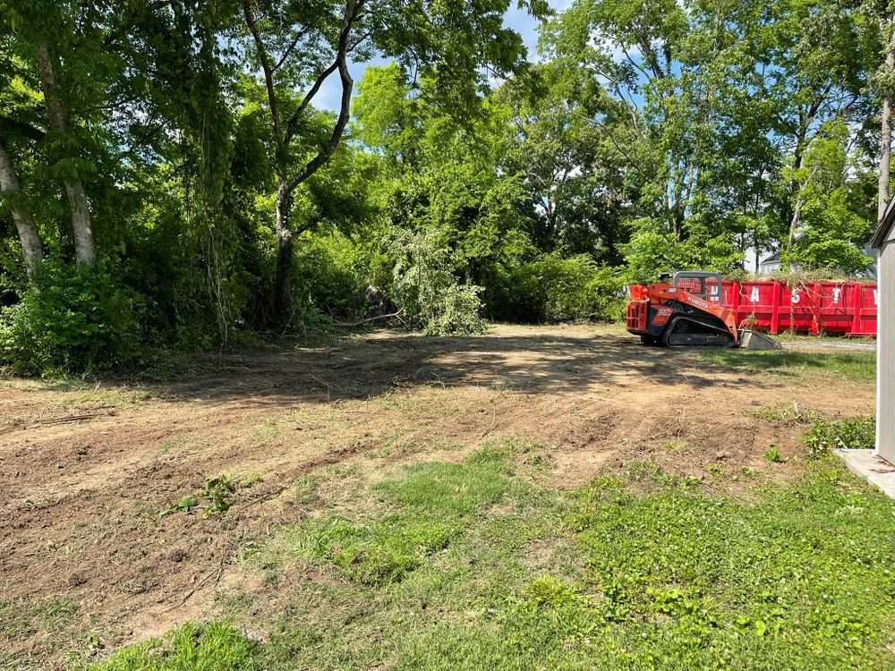 Excavating for Cline's Land Management in Dalton, GA