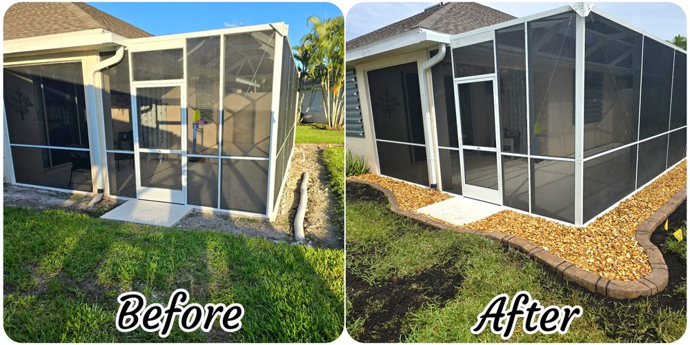 Before & After for AL Curbs in Cape Coral, FL