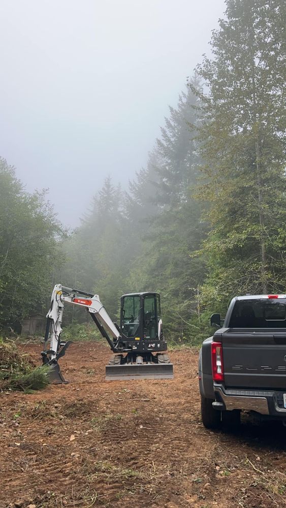 Excavating for Alpine Earthworks in Sequim, WA