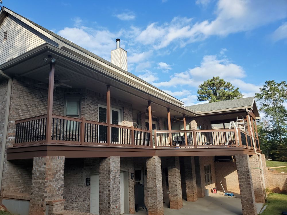 Aluminum Composite Porches and Decks  for Emfinger Custom Builders LLC in Pine Mountain, GA