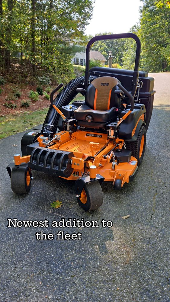 Mowing for Metro Landscaping in Derry Village, NH