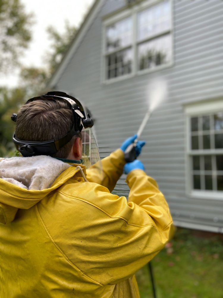 Revitalize your home's exterior with our expert Power Washing service, removing dirt and grime efficiently. experience a pristine finish that enhances curb appeal and extends the life of outdoor surfaces. for Lawn Gnome Landscaping in Unionville, VA