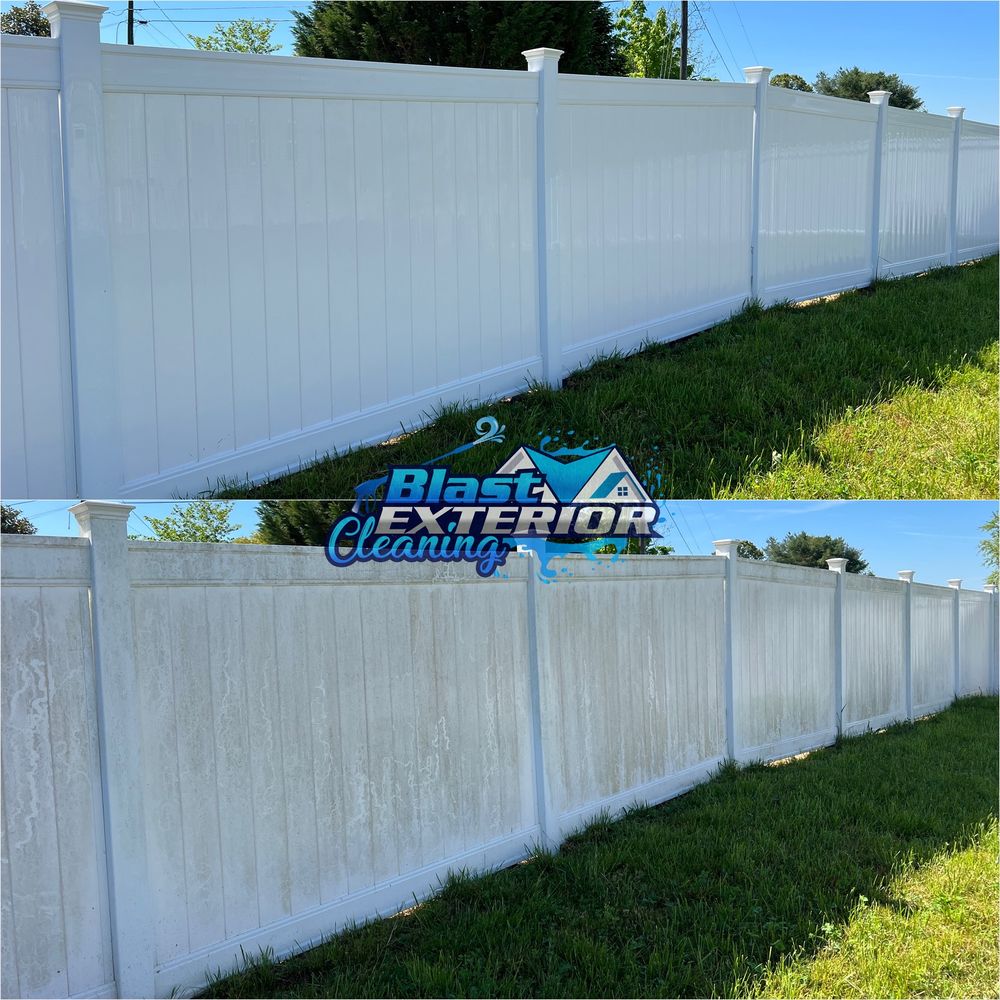 Our Fence Washing service offers thorough cleaning and restoration of your fences, removing dirt, grime, and mildew to enhance their appearance and extend their lifespan. for Blast Exterior Cleaning in  Hendersonville, NC