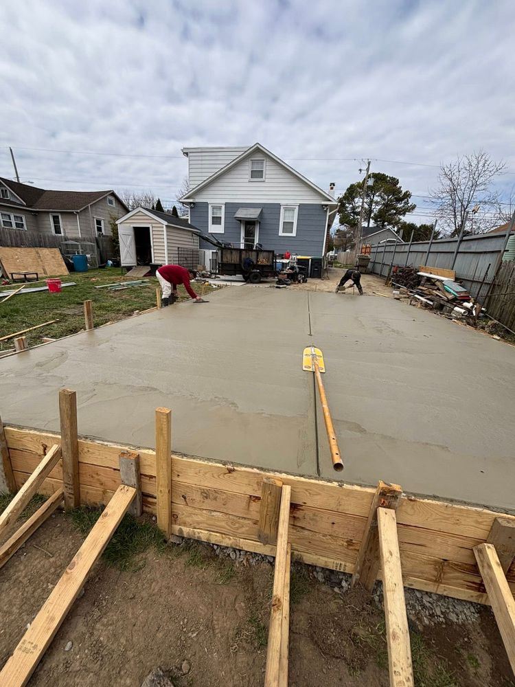 Our driveway construction service delivers durable, attractive concrete driveways designed for long-lasting performance, improved curb appeal, and smooth daily use, with expert installation tailored to your home’s style and needs. for DiMaggio & Son's Masonry in Aston, PA