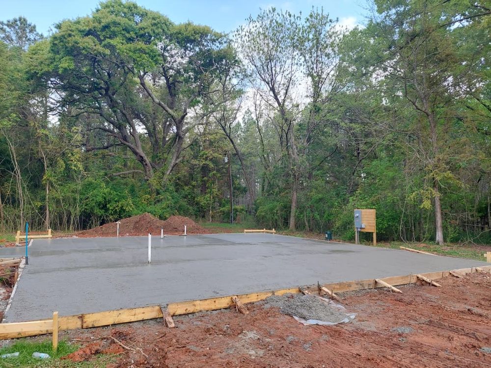 Our expert concrete slab construction service ensures durable, high-quality foundations for your home projects, providing precision and reliability in every pour to enhance the stability and longevity of your property. for T&J Concrete in Anderson, SC