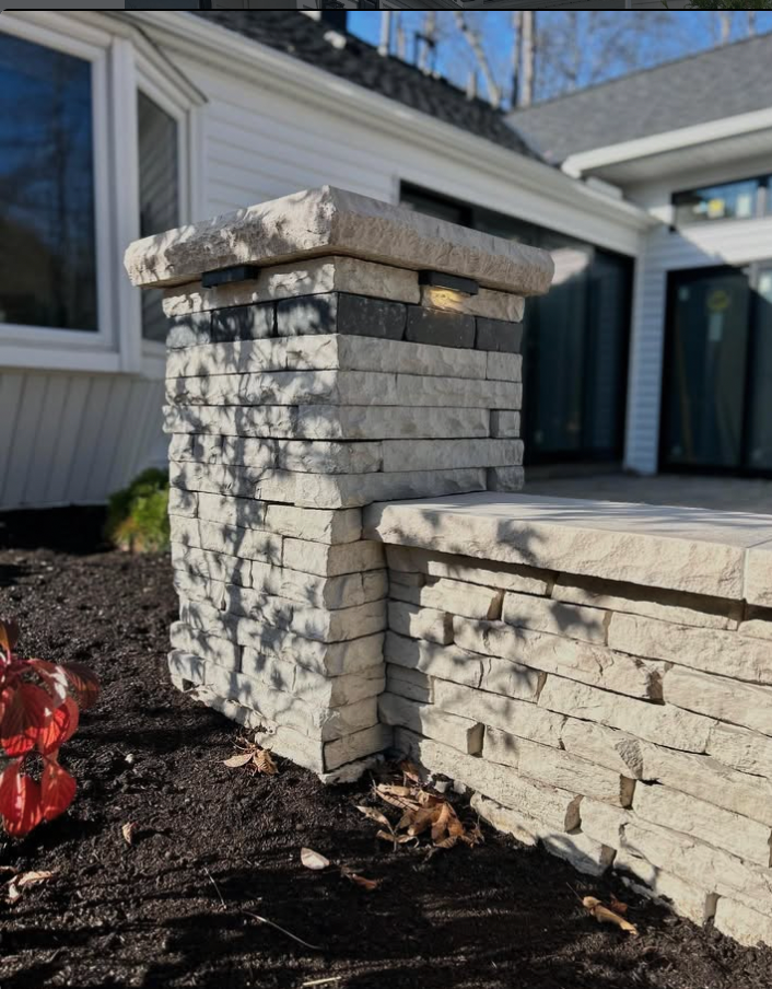 Enhance your outdoor space with our expert retaining wall construction, providing durable, aesthetic solutions that prevent soil erosion while complementing your landscape design for a safe and beautiful environment. for Hillside Landscape Design in Parma,  OH