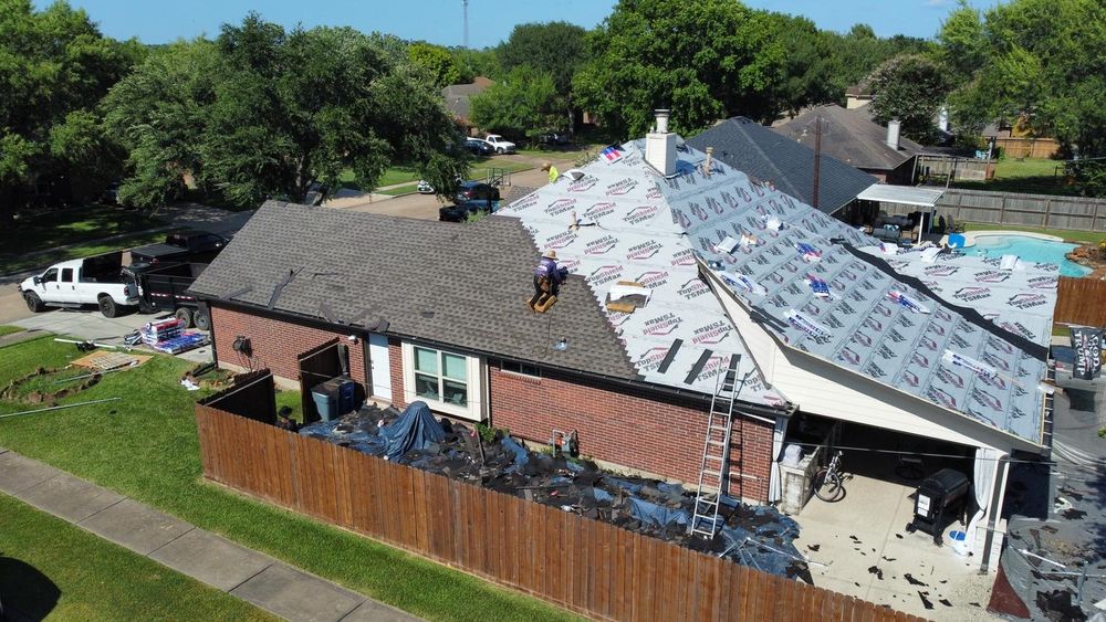 Roofing Installation for A-Team Roofing & Construction in Huffman, TX