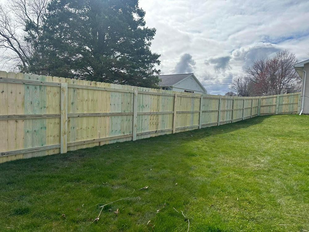 Fence Installation for Illinois Fence & outdoor co. in Kewanee, Illinois