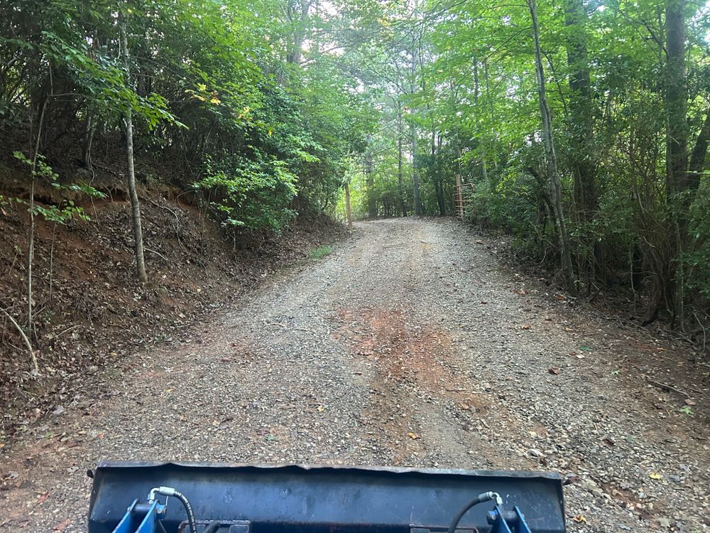 Driveway scraping for The Gravel Guy in Blairsville, GA