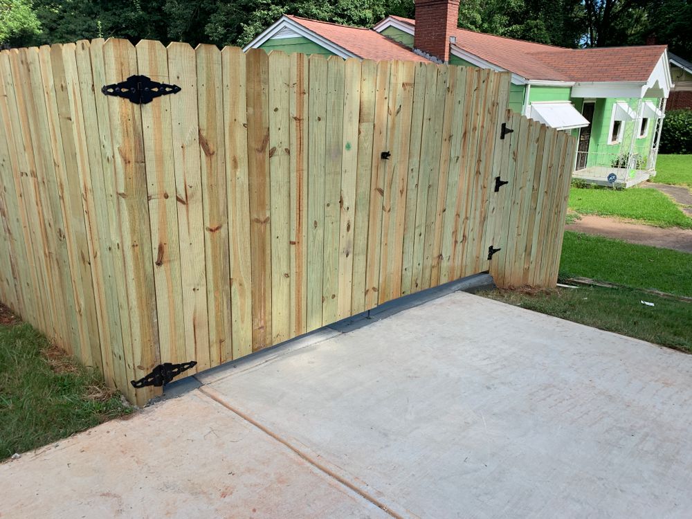 Fence work for Compadres Concrete in Griffin, GA