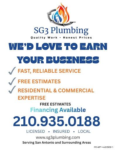 All Photos for SG3 Plumbing, LLC in San Antonio, TX