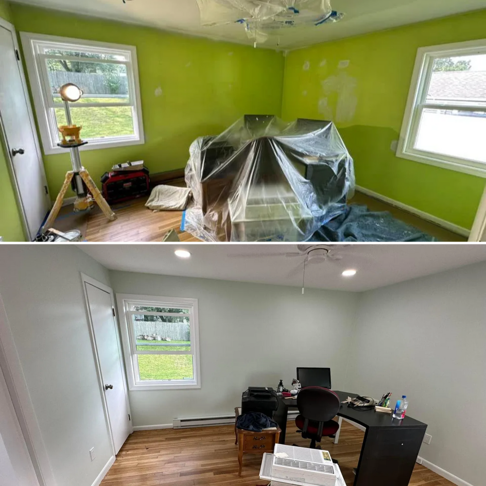 Before & After  for Suter & Sons Painting in Amherst, Western Massachusetts