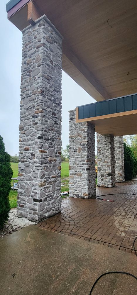 Stone Veneer for D&K Customs in Brighton, MI