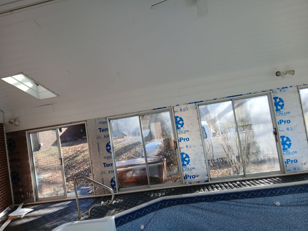 13 doors, 2 windows,  plus pool room Mechanics for Dead Tree General Contracting in Carbondale, Illinois