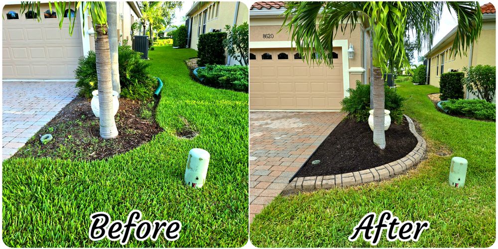 Before & After for AL Curbs in Cape Coral, FL