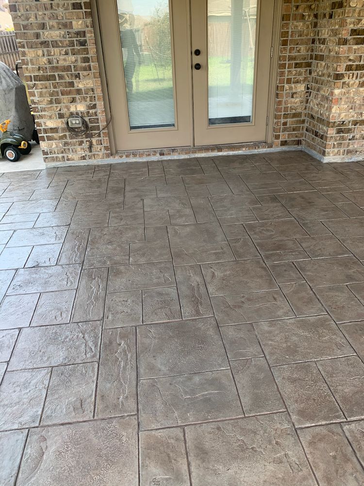 Stamped Concrete for Keen Decorative Concrete in Corpus Christi, TX