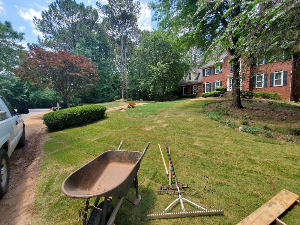 Mulch Installation for Zambrana Landscaping in Cobb County, GA