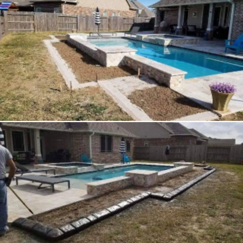 Before & Afters for Texas Curb N Borders in Houston, TX