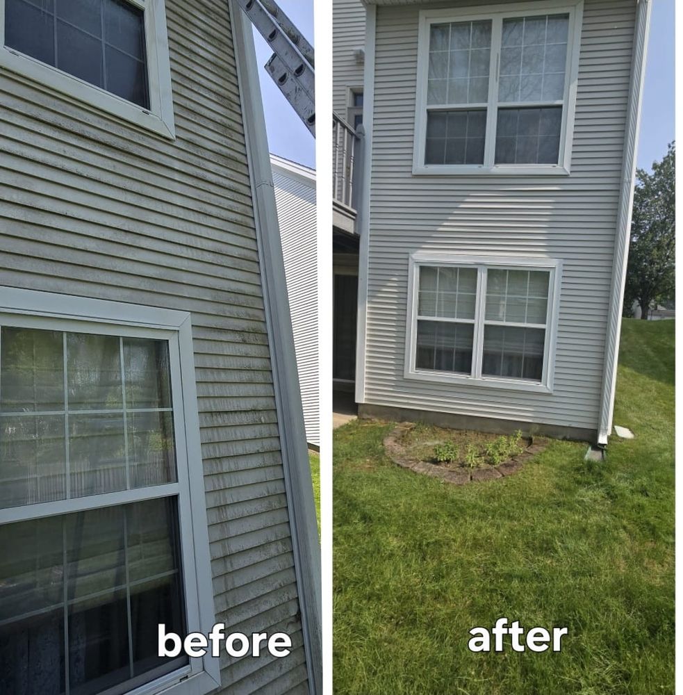 Our Power Washing service ensures a clean surface for optimal results with pre-paint washing, removing dirt and grime to enhance paint adhesion and extend the lifespan of your home’s exterior. for K N P Zuniga Painting LLC in Linden, NJ