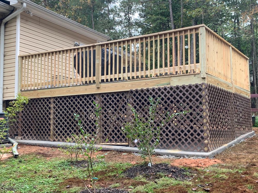 Decking work for Compadres Concrete in Griffin, GA