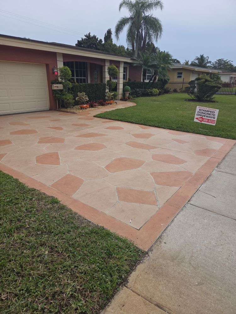All Photos for Beautiful and Affordable Stamped Concrete by Castilla Concrete Finish Design Corp in Sunrise, FL