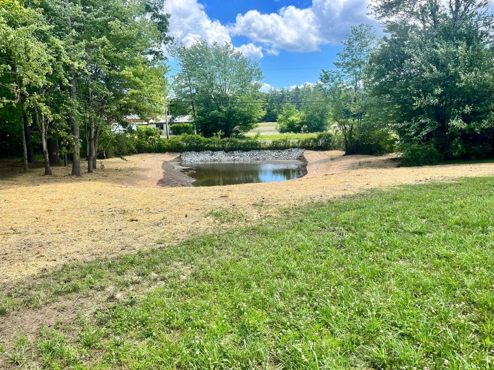 Our Erosion Control services complement our grading work by stabilizing surrounding areas, preventing damage from water runoff, and safeguarding your property against erosion-related issues for a sustainable landscape solution. for JKT Contracting in Keene, NH