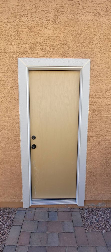 Enhance your home with our expert Door Framing service. Our skilled team ensures perfect alignment and durability, complementing existing structures while seamlessly integrating with flooring installation for a flawless finish. for TNT Doors in Gilbert, AZ