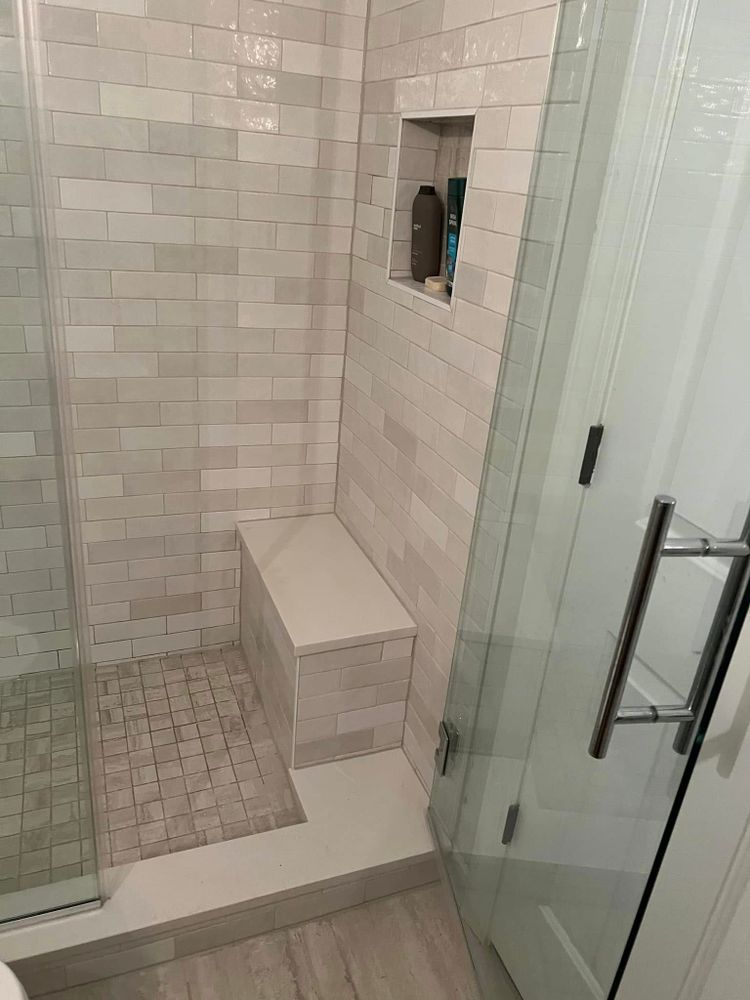 Tiling for Novo Tile Co. in Lillington, NC