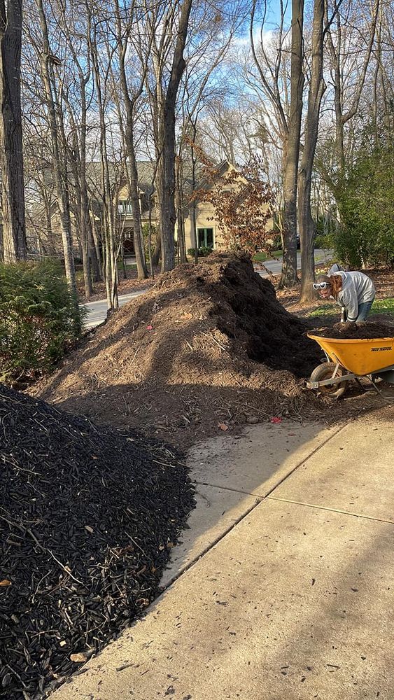 Enhance your outdoor space with our expert hardscaping services, providing durable features such as retaining walls, patios, walkways, etc., complementing the beauty of your trees for a complete landscape transformation. for Oakhurst Landscaping and Tree Service in Charlotte, NC