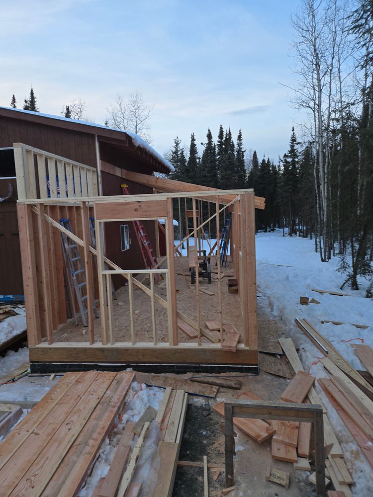 Framing for SteveWorks Construction in Sterling, AK